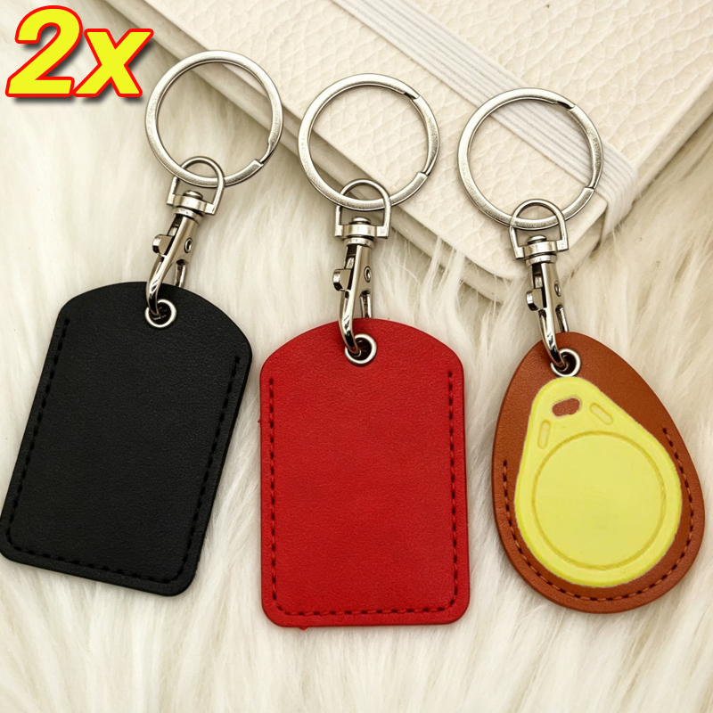 Leather Access Card Holder Key - Security Chain Door ulasan dan harga