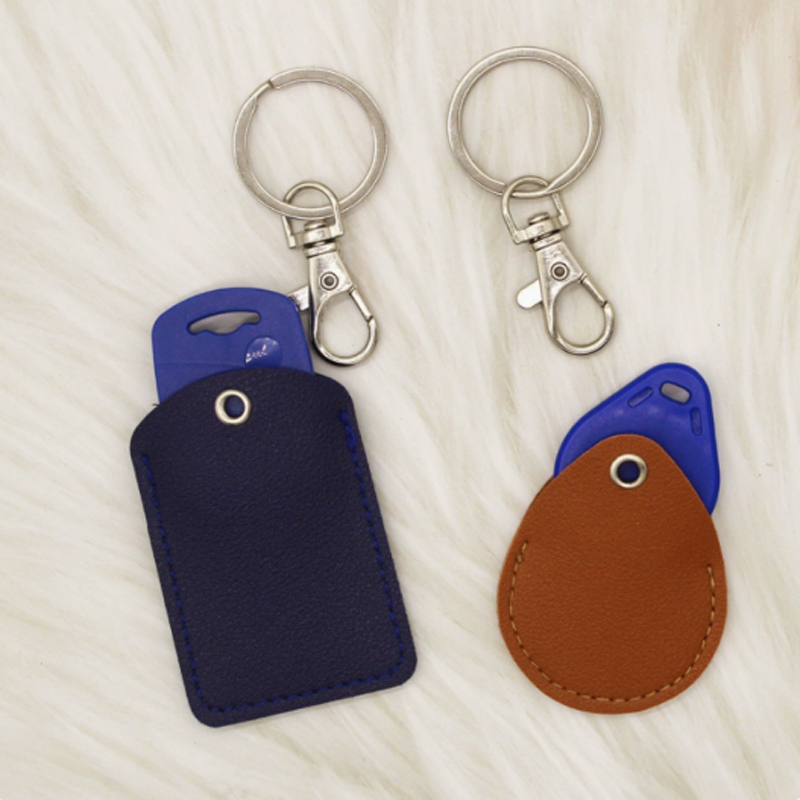 Leather Access Card Holder Key - Security Chain Door ulasan dan harga