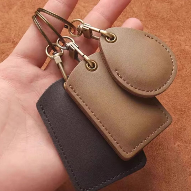 Leather Access Card Holder Key - Security Chain Door ulasan dan harga