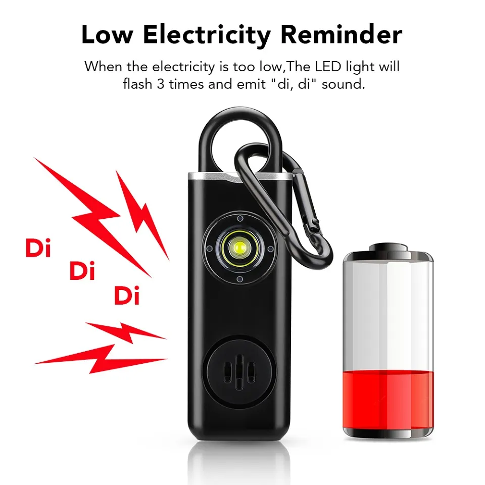 130dB Self Defense Alarm Carry - Personal Alarm Keychain ulasan dan harga