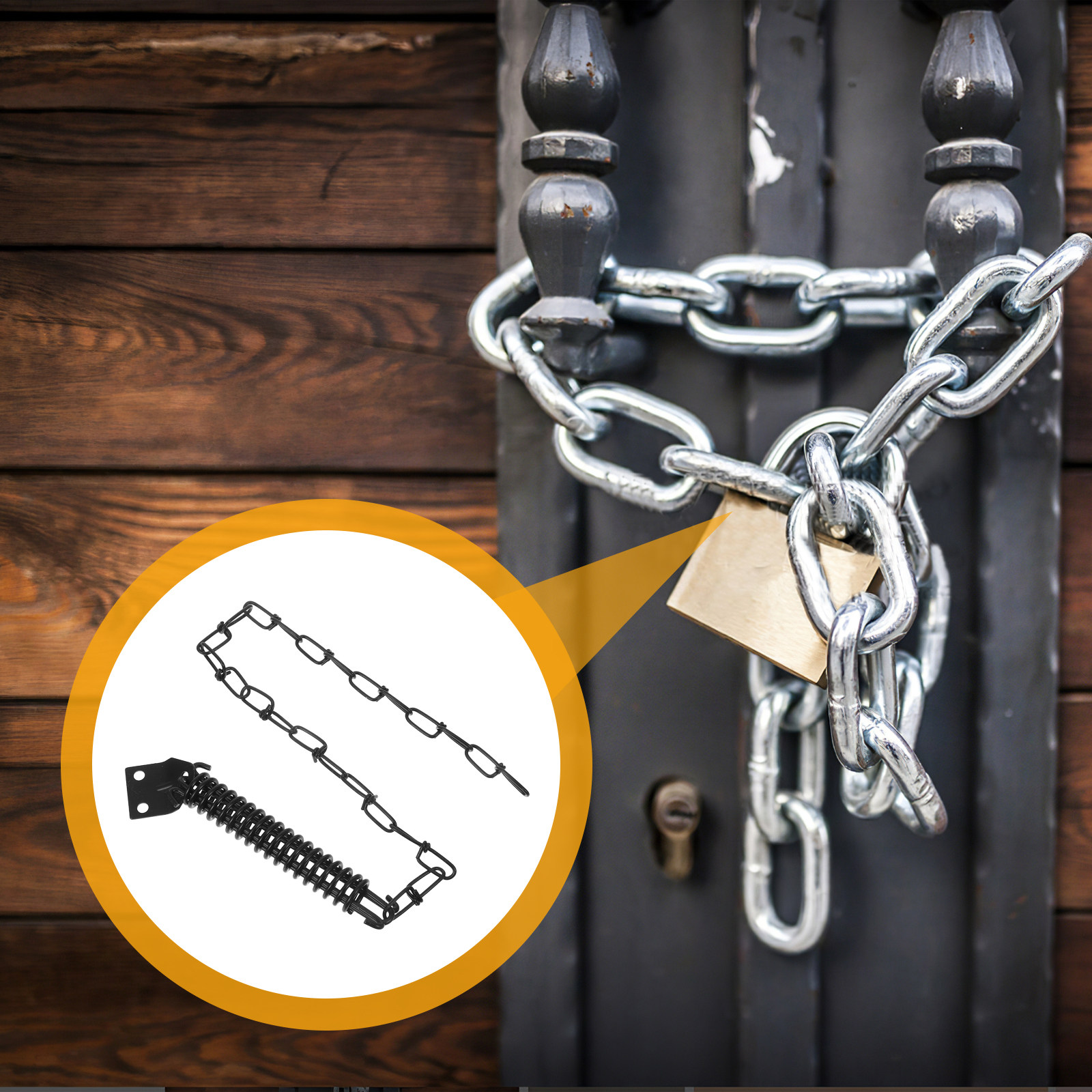 1Set Door Lock Chain Heavy Dut - Security Chain Door ulasan dan harga