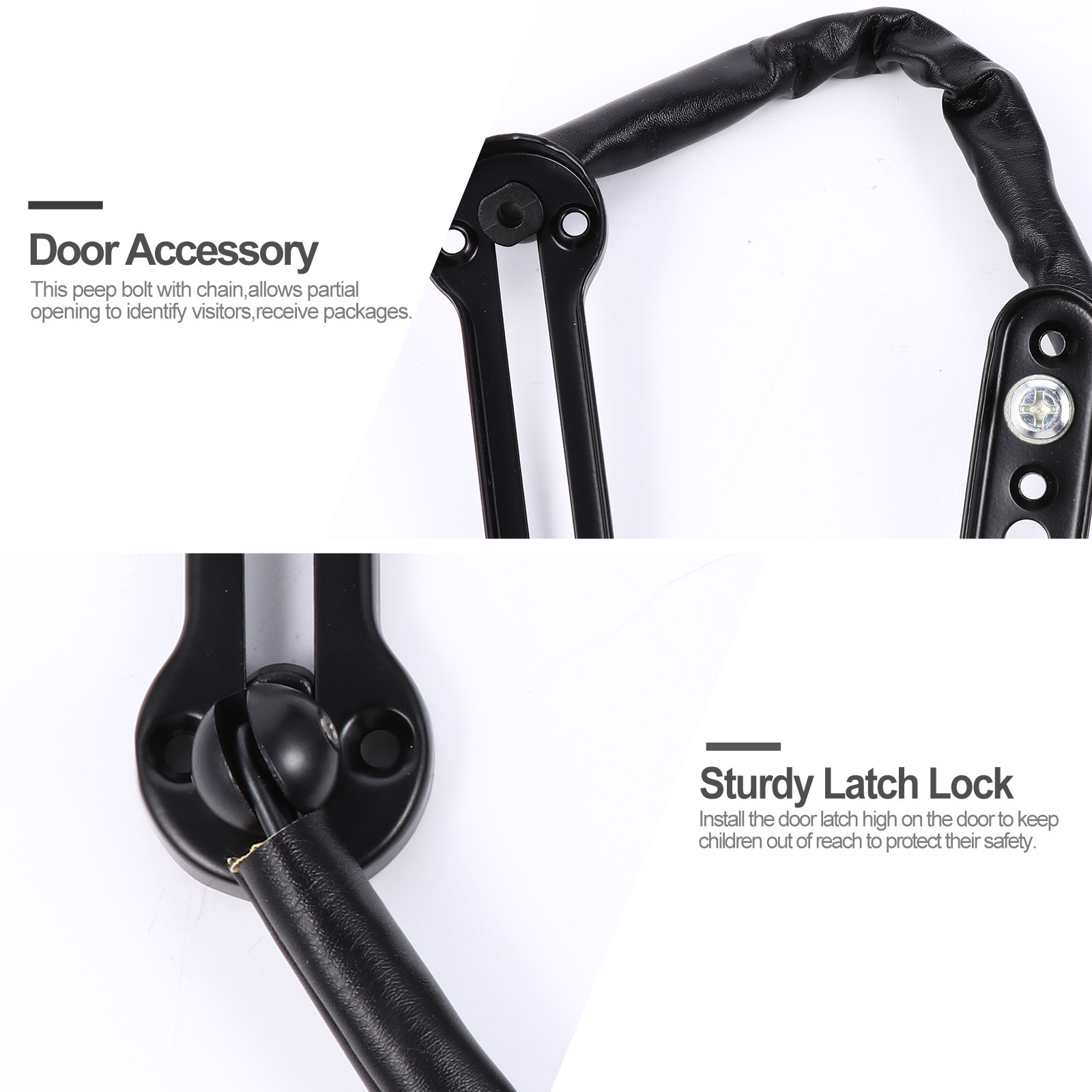 2Pcs Anti-Theft Door Chain Lat - Security Chain Door ulasan dan harga